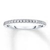 Thumbnail Image 0 of Previously Owned Wedding Band 1/6 ct tw Diamonds 14K White Gold