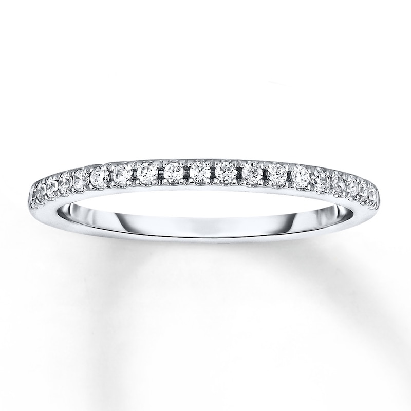 Previously Owned Wedding Band 1/6 ct tw Diamonds 14K White Gold