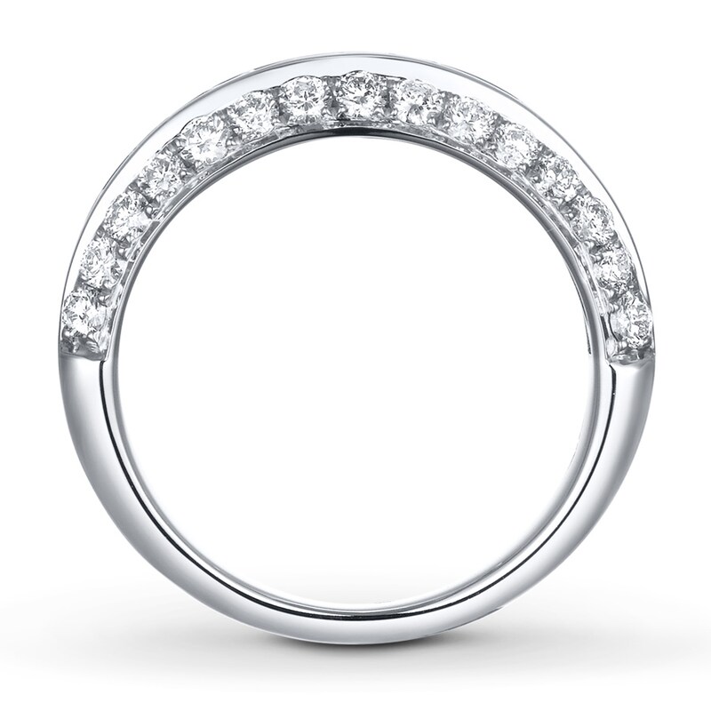 Main Image 2 of Previously Owned Diamond Anniversary Band 2 ct tw Round-cut 14K White Gold