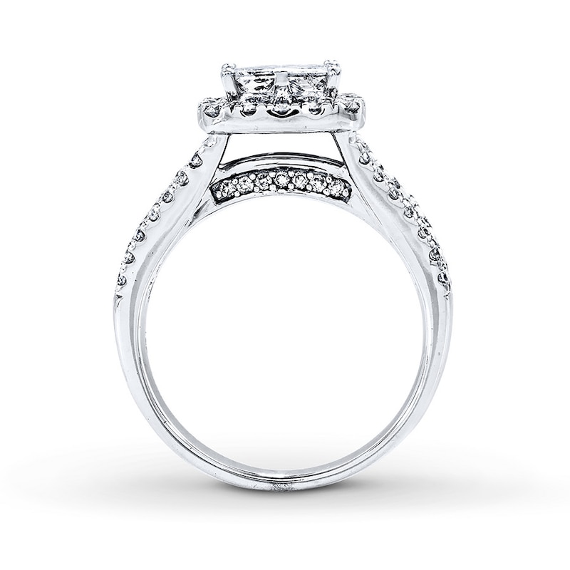 Main Image 2 of Previously Owned Diamond Engagement Ring 2 ct tw 14K White Gold