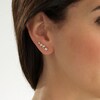 Thumbnail Image 3 of Previously Owned Diamond Earring Climbers 1/6 ct tw Round-cut 10K Two-Tone Gold