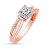 Thumbnail Image 2 of Previously Owned Diamond Ring 1/6 ct tw Princess & Round 10K Two-Tone Gold