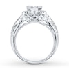 Thumbnail Image 1 of Previously Owned Diamond Engagement Ring 1-3/8 ct tw Princess-cut 14K White Gold