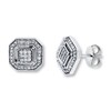 Thumbnail Image 0 of Previously Owned Diamond Earrings 1/6 ct tw Round-cut Sterling Silver