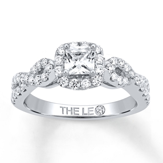 Previously Owned THE LEO Diamond Ring 7/8 ct tw 14K White Gold