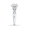 Thumbnail Image 2 of Previously Owned THE LEO Diamond Ring 1-1/4 ct tw Radiant & Round-cut 14K White Gold
