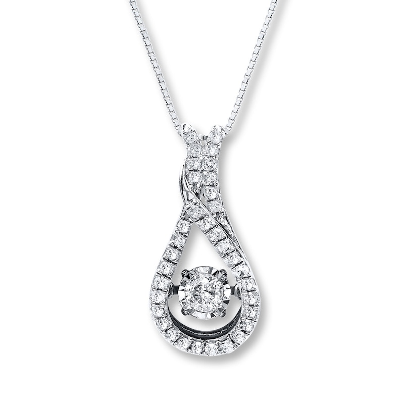 Main Image 1 of Previously Owned Diamond Necklace 1/3 ct tw 10K White Gold