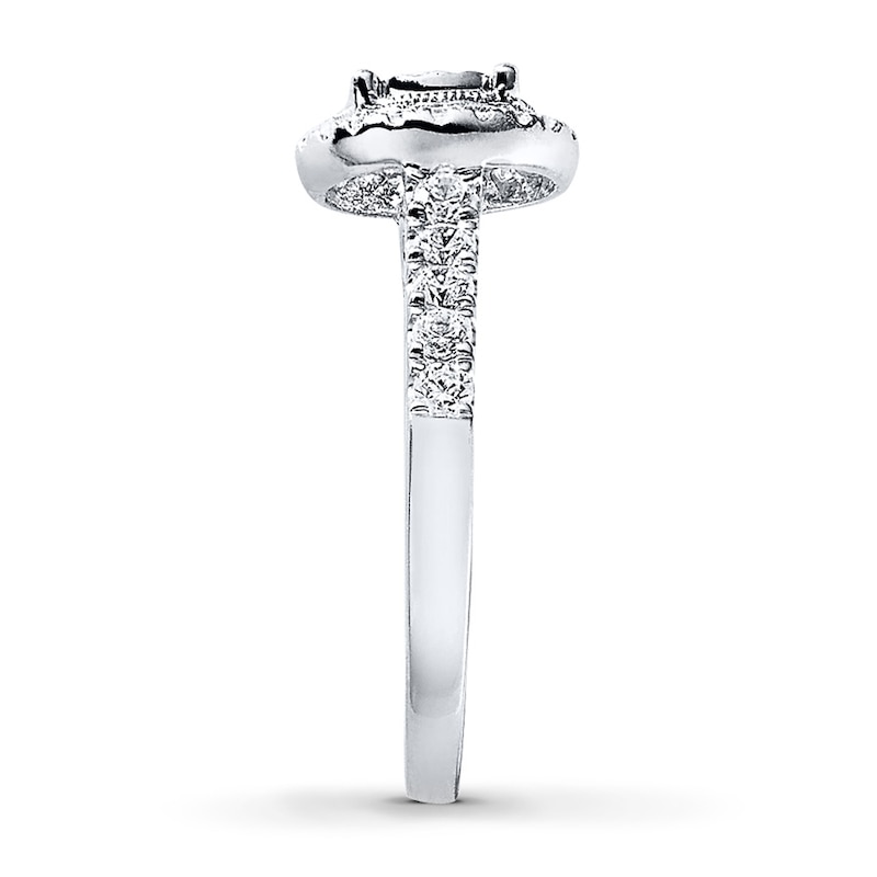 Main Image 3 of Previously Owned Diamond Engagement Ring 1-1/4 ct tw Round-cut 14K White Gold