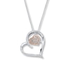 Previously Owned Unstoppable Love 1/10 cttw Round-cut Sterling Silver/10K Gold