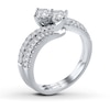 Thumbnail Image 2 of Previously Owned Ever Us Diamond Ring 1/2 ct tw Round-cut 14K White Gold