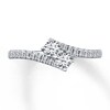 Thumbnail Image 3 of Previously Owned Ever Us Diamond Ring 1/2 ct tw Round-cut 14K White Gold