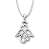 Thumbnail Image 1 of Previously Owned Diamond Necklace 1/10 ct tw Diamonds Sterling Silver 18&quot;
