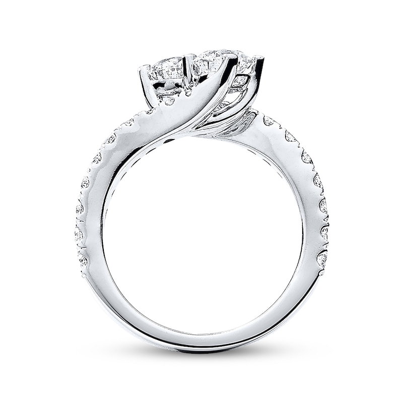 Main Image 3 of Previously Owned Ever Us Two-Stone Ring 2 ct tw Diamonds 14K White Gold