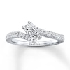 Thumbnail Image 1 of Previously Owned Ever Us Two-Stone Diamond Ring Round-cut 1/2 ct tw
