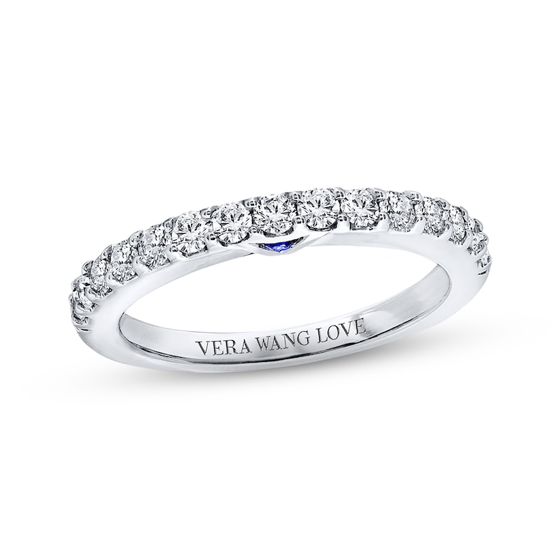 Main Image 1 of Previously Owned Wedding Band 1/2 ct tw Round-cut Diamonds 14K White Gold Band