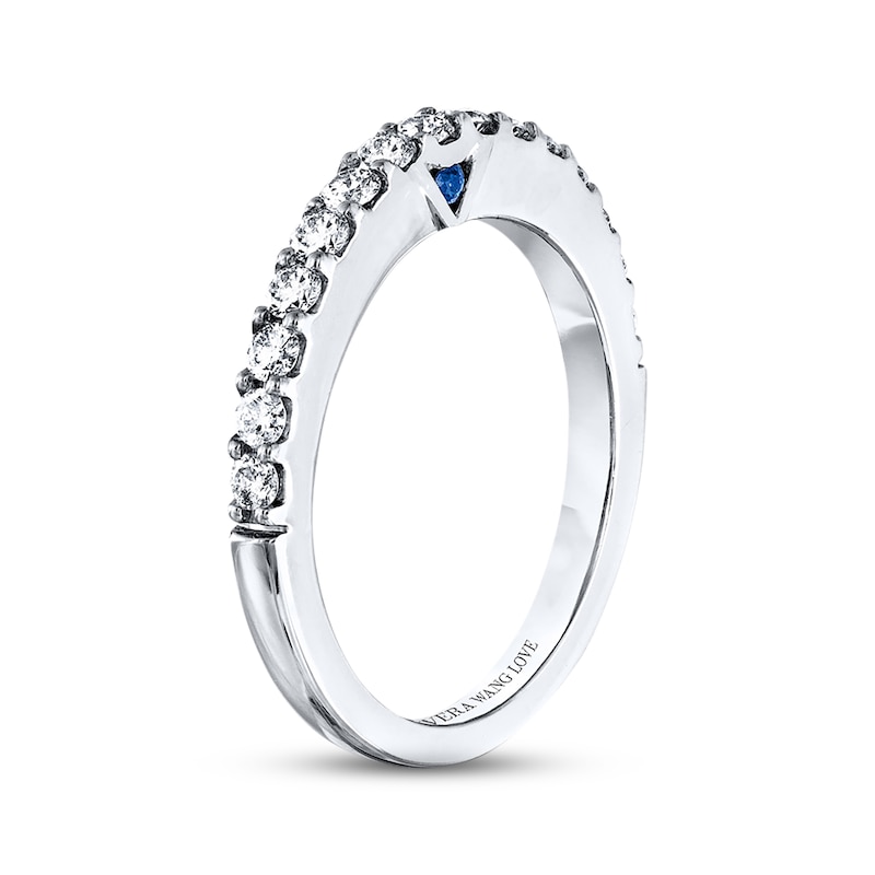 Main Image 2 of Previously Owned Wedding Band 1/2 ct tw Round-cut Diamonds 14K White Gold Band