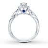 Thumbnail Image 2 of Previously Owned Engagement Ring 3/4 ct tw Round-cut Diamonds 14K White Gold Ring