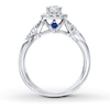 Thumbnail Image 1 of Previously Owned Engagement Ring 3/4 ct tw Round-cut Diamonds 14K White Gold Ring