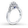 Thumbnail Image 3 of Previously Owned Engagement Ring 3/4 ct tw Round-cut Diamonds 14K White Gold Ring