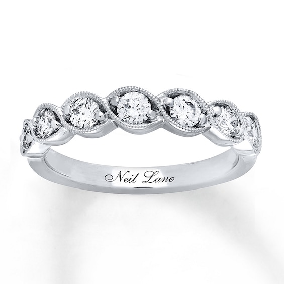 Previously Owned Neil Lane Diamond Anniversary Band 5/8 ct tw Round-cut 14K White Gold