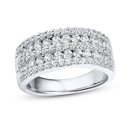 Previously Owned Diamond Anniversary Band 1 1/4 ct tw Ideal-cut 18K White Gold