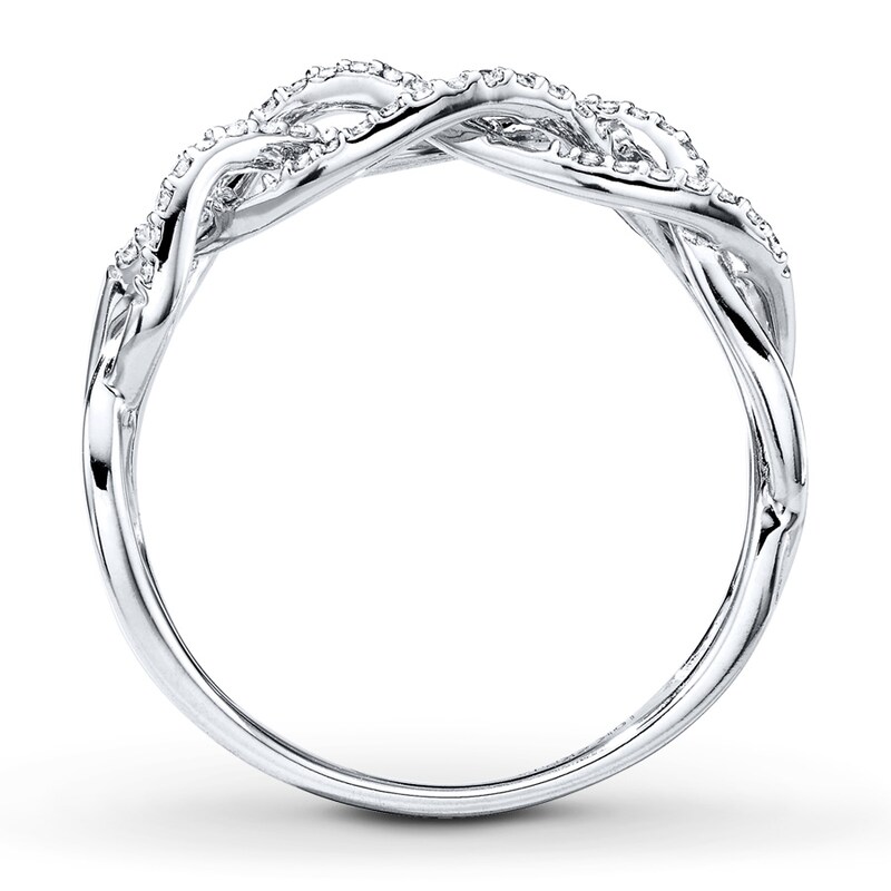 Main Image 2 of Previously Owned Diamond Anniversary Ring 1/6 ct tw Round-cut 10K White Gold