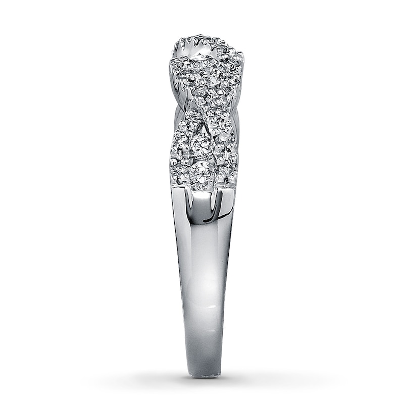 Main Image 3 of Previously Owned Diamond Anniversary Band 5/8 ct tw Round-cut 14K White Gold