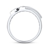 Thumbnail Image 1 of Previously Owned Men's THE LEO Diamond Wedding Band 3/8 ct tw Round-cut 14K White Gold