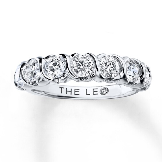 Previously Owned The Leo Diamond Anniversary Ring 1 ct tw Round-cut 14K White Gold
