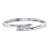 Thumbnail Image 0 of Previously Owned Diamond Bangle Bracelet 1/4 ct tw Round-cut Sterling Silver