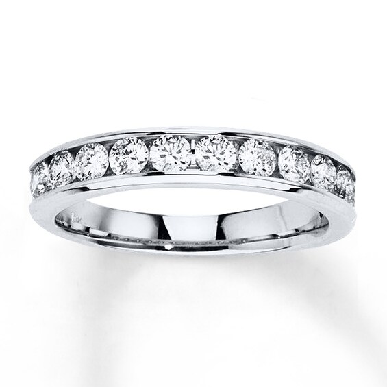 Previously Owned Diamond Anniversary Ring 7/8 ct tw Round-cut 10K White Gold