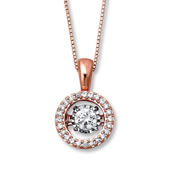 Previously Owned Unstoppable Love 1/4 ct tw Necklace 10K Rose Gold
