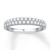 Thumbnail Image 1 of Previously Owned Diamond Anniversary Ring 5/8 ct tw Round-cut 14K White Gold