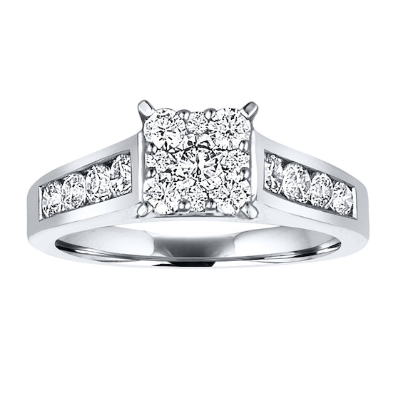 Previously Owned Diamond Ring 1 ct tw Round-cut 14K White Gold