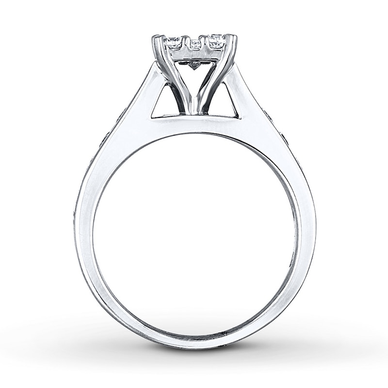 Previously Owned Diamond Ring 1 ct tw Round-cut 14K White Gold