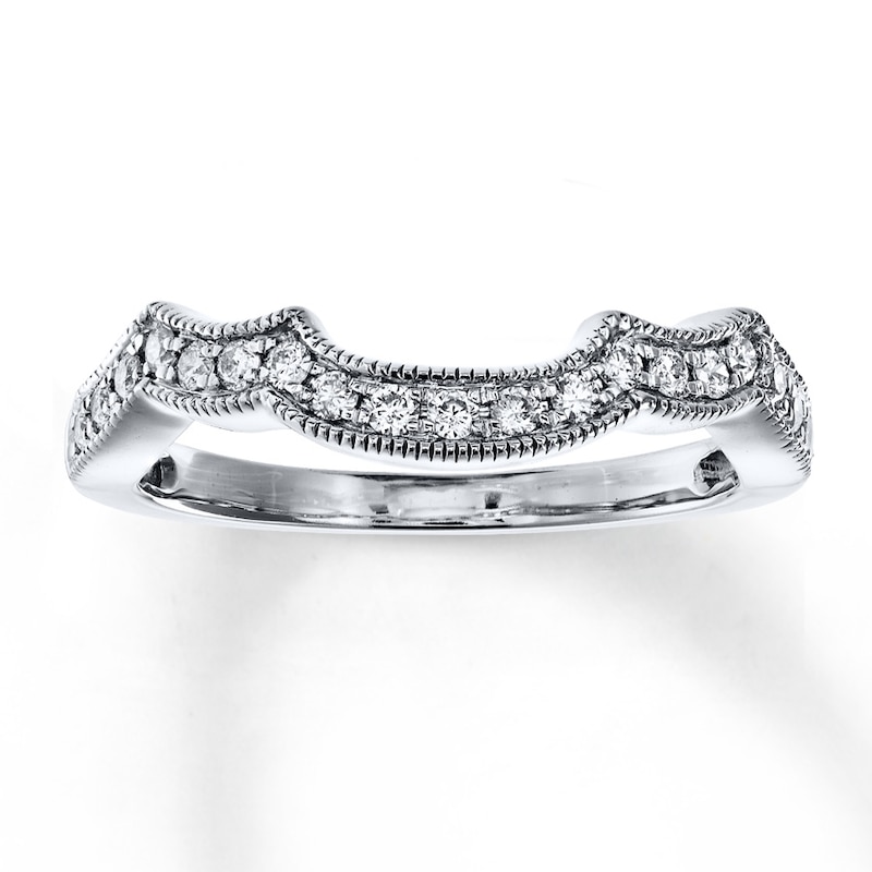 Main Image 1 of Previously Owned Diamond Wedding Band 1/4 ct tw Round-cut 14K White Gold