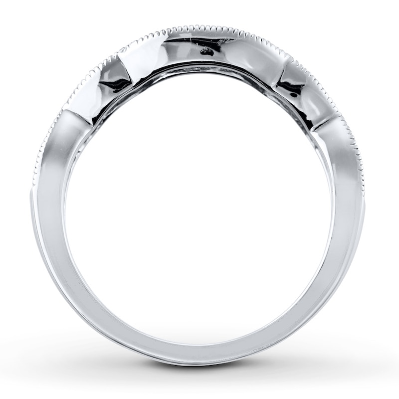 Main Image 2 of Previously Owned Diamond Wedding Band 1/4 ct tw Round-cut 14K White Gold
