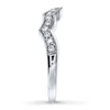 Thumbnail Image 3 of Previously Owned Diamond Wedding Band 1/4 ct tw Round-cut 14K White Gold