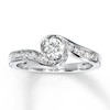 Thumbnail Image 0 of Previously Owned Diamond Engagement Ring 1/2 ct tw Round-cut 14K White Gold