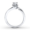 Thumbnail Image 1 of Previously Owned Diamond Engagement Ring 1/2 ct tw Round-cut 14K White Gold