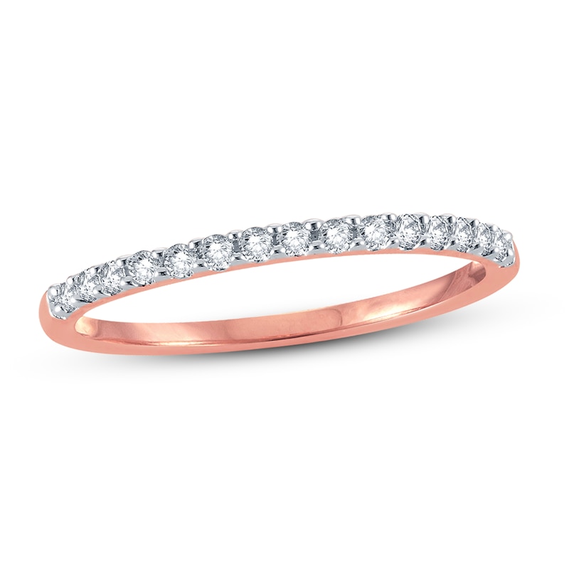 Main Image 1 of Previously Owned Diamond Anniversary Ring 1/6 ct tw Round-cut 14K Rose Gold