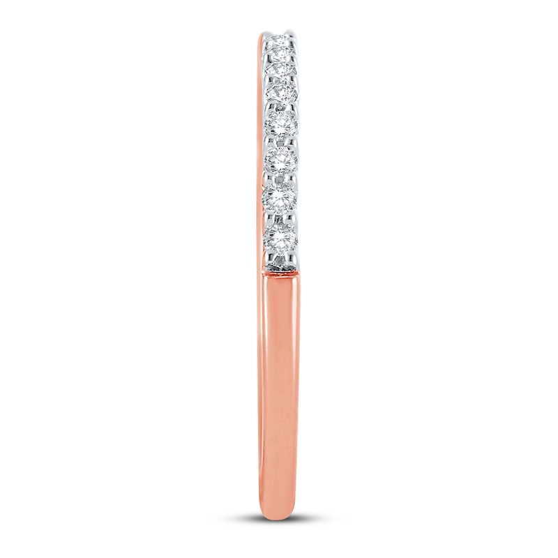 Main Image 3 of Previously Owned Diamond Anniversary Ring 1/6 ct tw Round-cut 14K Rose Gold