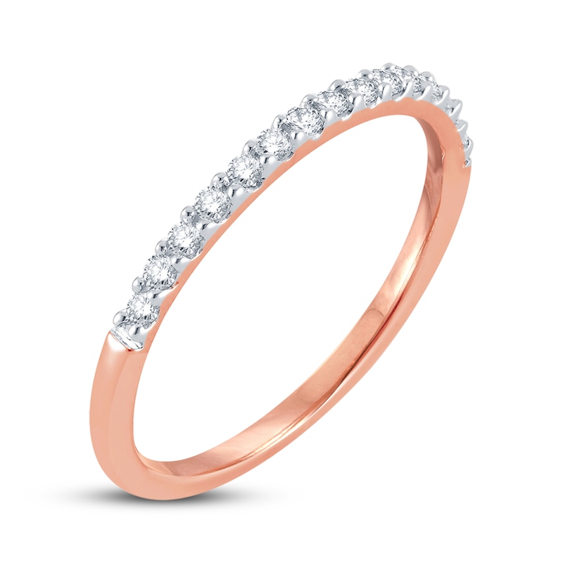 Main Image 4 of Previously Owned Diamond Anniversary Ring 1/6 ct tw Round-cut 14K Rose Gold