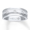 Thumbnail Image 1 of Previously Owned Men's THE LEO Diamond Band 1/2 ct tw Square-cut 14K White Gold