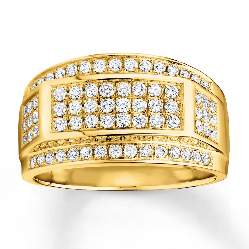 Main Image 1 of Previously Owned Men's Diamond Band 1 ct tw 10K Yellow Gold