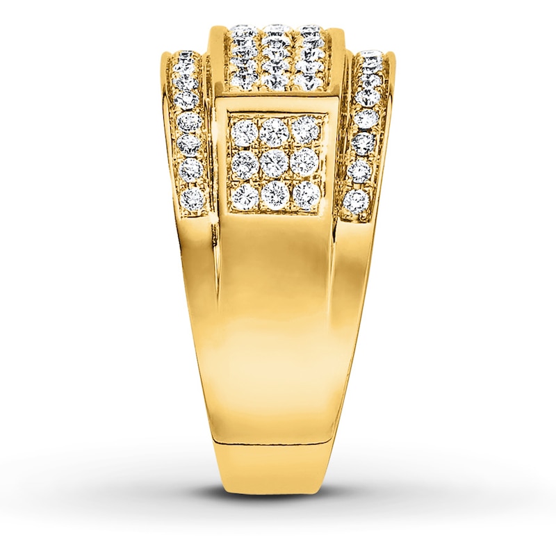 Main Image 3 of Previously Owned Men's Diamond Band 1 ct tw 10K Yellow Gold