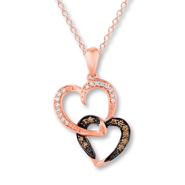 Previously Owned Le Vian Necklace 1/8 ct tw Diamonds 14K Rose Gold