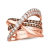 Thumbnail Image 1 of Previously Owned Le Vian Chocolate Diamond Ring 1-1/5 ct tw 14K Strawberry Gold