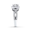 Thumbnail Image 1 of Previously Owned THE LEO Diamond Engagement Ring 1 ct tw Princess & Round-cut 14K White Gold - Size 4