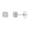 Thumbnail Image 0 of Previously Owned Earrings 1/2 ct tw Diamonds 10K White Gold